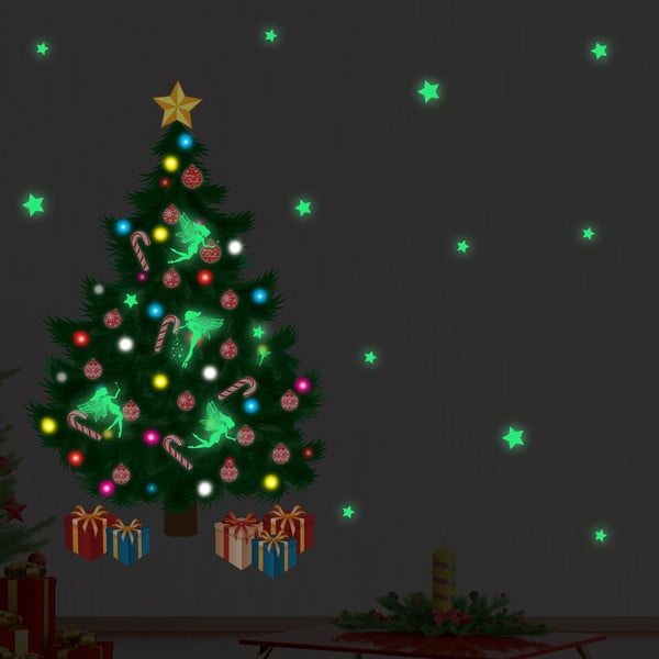 Naklejka świecąca w ciemności Walplus Magic Fairies Traditional Christmas