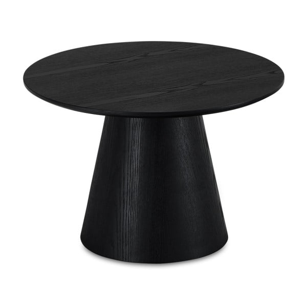 Czarny stolik w dekorze dębu ø 60 cm Tango – Furnhouse