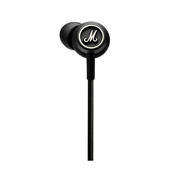 Czarne słuchawki douszne Marshall Mode B&W