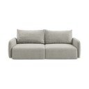 Jasnoszara rozkładana/ze schowkiem sofa 238 cm Kalena – Makamii