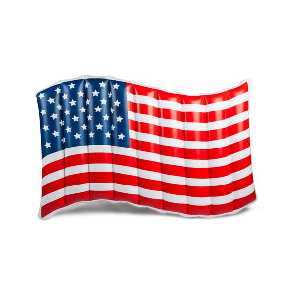 Dmuchany materac do wody w kształcie flagi amerykańskiej Big Mouth Inc.