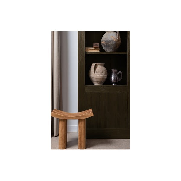 Brązowy regał z litego drewna sosnowego 78x230x37 cm Yumi – WOOOD-image-1