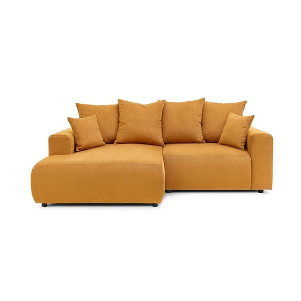 Aksamitny narożnik w kolorze ochry Enjoy – Bobochic Paris