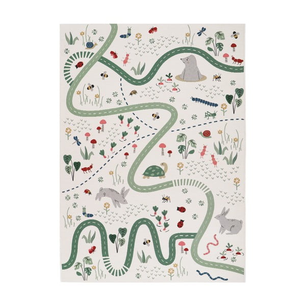 Kremowy dziecięcy dywan do zabawy 123x180 cm Garden Life – Nattiot