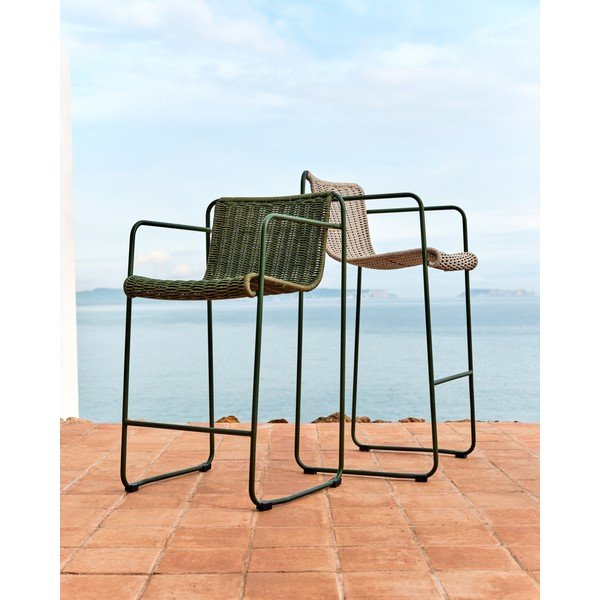 Zielony metalowy hoker ogrodowy Maurina – Kave Home-image-4