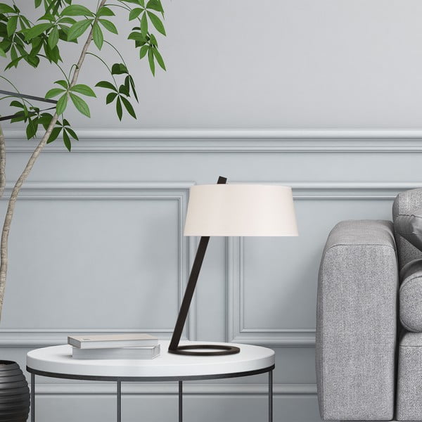 Biało-czarna lampa stołowa (wysokość 55 cm) Salihini – Opviq lights-image-2