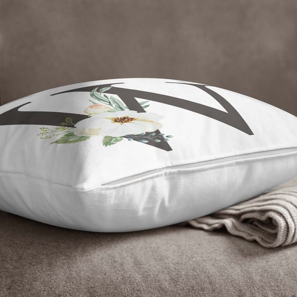 Poszewka na poduszkę Minimalist Cushion Covers Floral Alphabet W, 45x45 cm