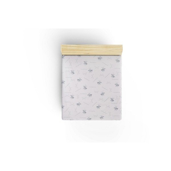 Bawełniane prześcieradło Polo Grey, 180 x 240 cm-image-1