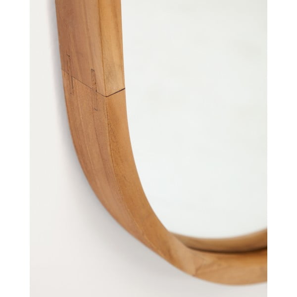 Lustro z drewnianą ramą ścienne 45x95 cm Magda – Kave Home-image-1