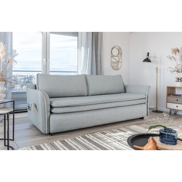 Jasnoszara rozkładana sofa Miuform Charming Charlie-image-4