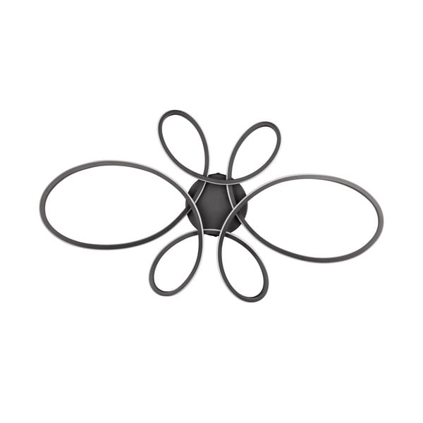 Czarna lampa sufitowa LED 45.5x83 cm Fly – Trio-image-4