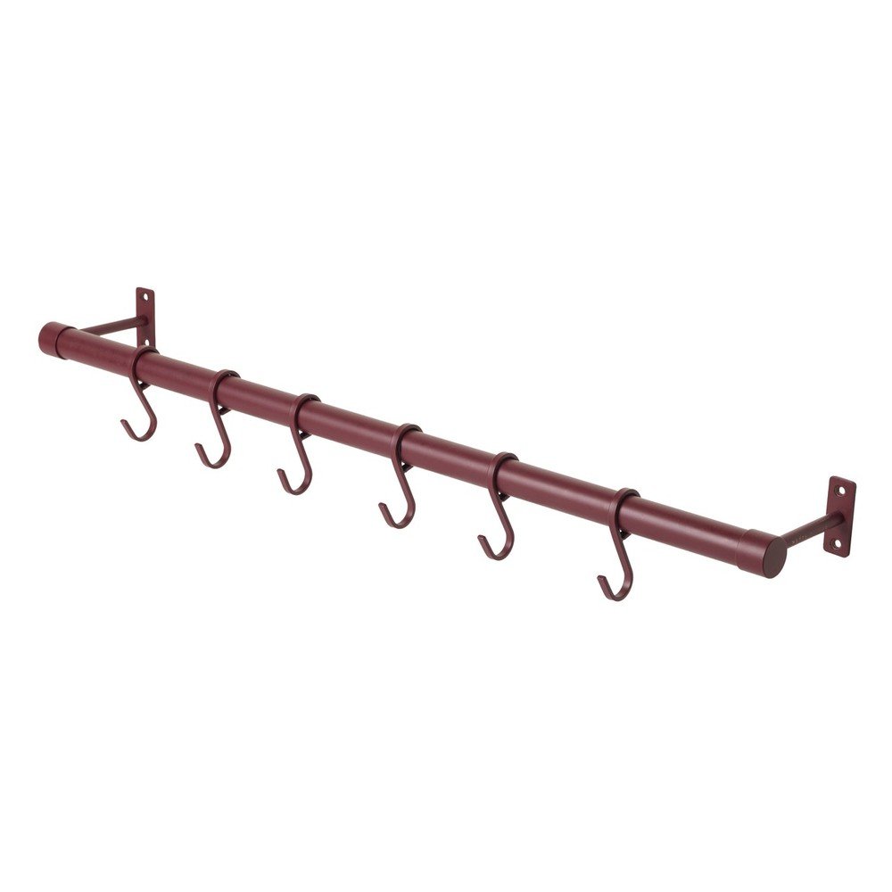 Bordowy wieszak ścienny ze stali nierdzewnej 70 cm Hang-It – Mette Ditmer Denmark