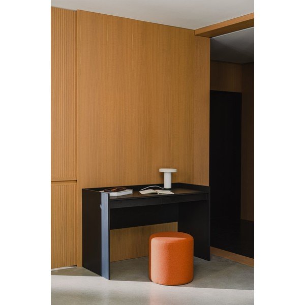 Wełniany puf w kolorze terakoty Folk – noo.ma-image-1