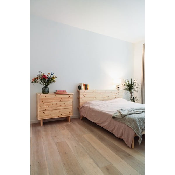 Łóżko dwuosobowe z drewna sosnowego ze stelażem 160x200 cm Retreat – Karup Design-image-4