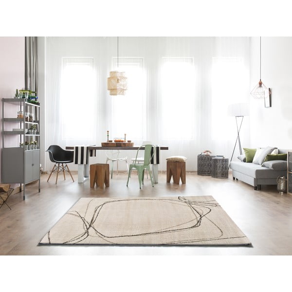 Kremowy dywan Universal Moana Treo, 120x170 cm-image-2