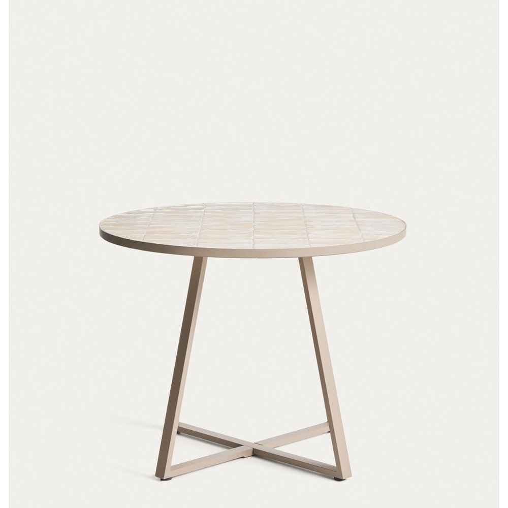 Okrągły stół ogrodowy z ceramicznym blatem ø 90 cm Tella – Kave Home (zdjęcie 5)