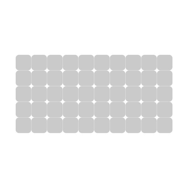 Zestaw naklejek na okno 50 szt. 10x10 cm Square Blackout – Ambiance-image-2