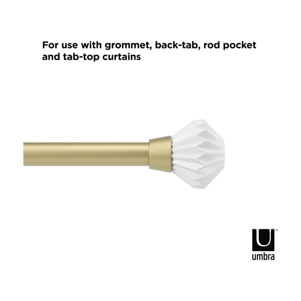 Stalowy regulowany karnisz 107 - 305 cm Pleat – Umbra-image-4