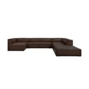 Ciemnobrązowy skórzany narożnik (prawostronny) Madame – Windsor & Co Sofas