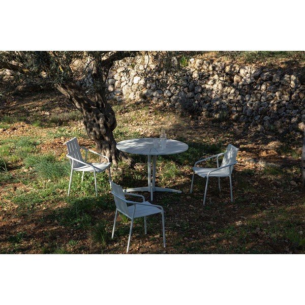Aluminiowy okrągły stół ogrodowy ø 110 cm Fleole – Ezeis-image-2