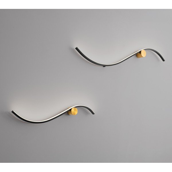 Aluminiowy kinkiet LED w kolorze matowej czerni Kima – Nova Luce-image-1