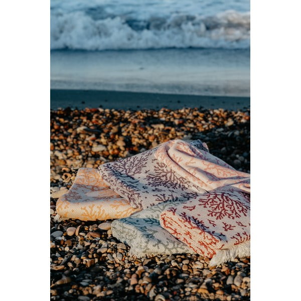 Różowy pled z domieszką bawełny Euromant Summer Coral, 140x180 cm-image-4