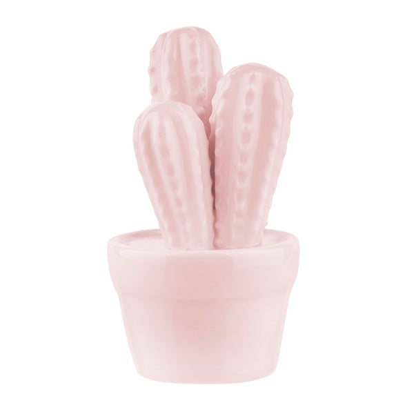 Różowy ceramiczny kaktus dekoracyjny Miss Étoile, 13,5 cm