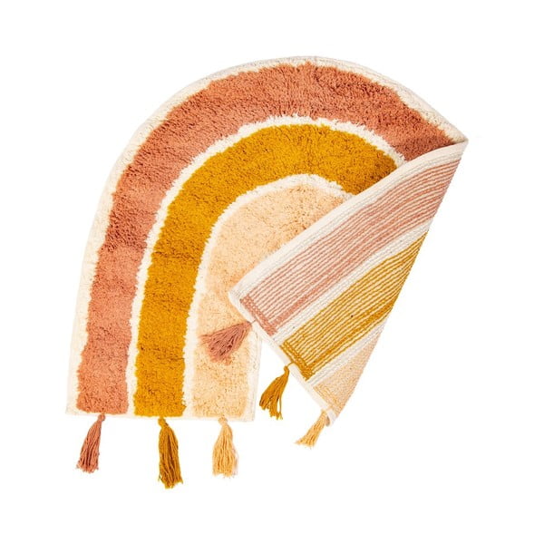 Pomarańczowo-różowy dziecięcy bawełniany dywan Sass & Belle Earth Rainbow, 50 x 60 cm-image-2