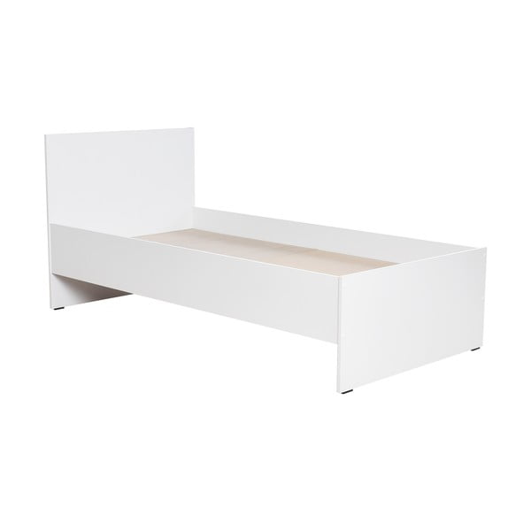 Białe łóżko jednoosobowe 90x190 cm KRY – Kalune Design