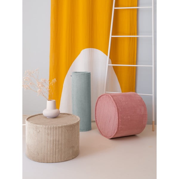 Jasnobrązowy sztruksowy puf dziecięcy – Wigiwama-image-3