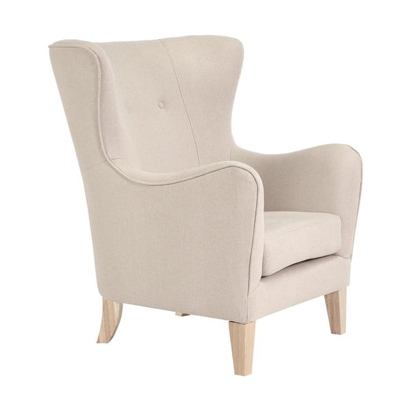 Kremowy fotel typu uszak Campo – House Nordic-image-2