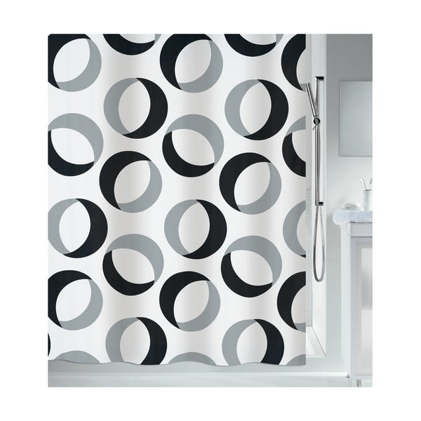 Zasłona prysznicowa 180x200 cm Rings – Spirella