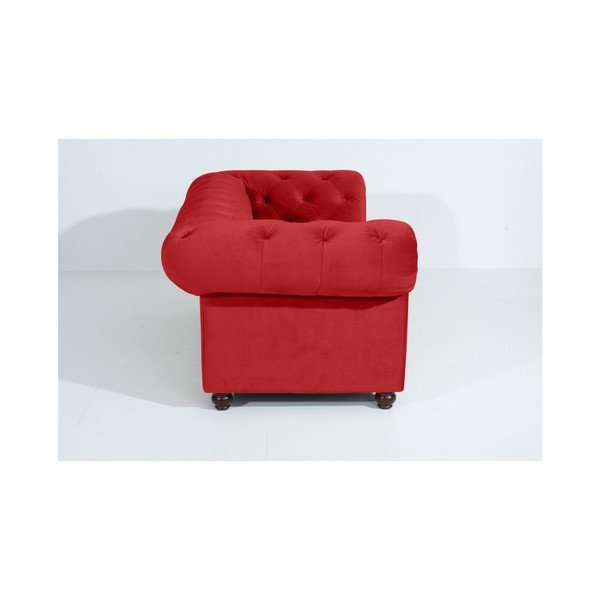Czerwona sofa Max Winzer Orleans Velvet, 196 cm-image-3