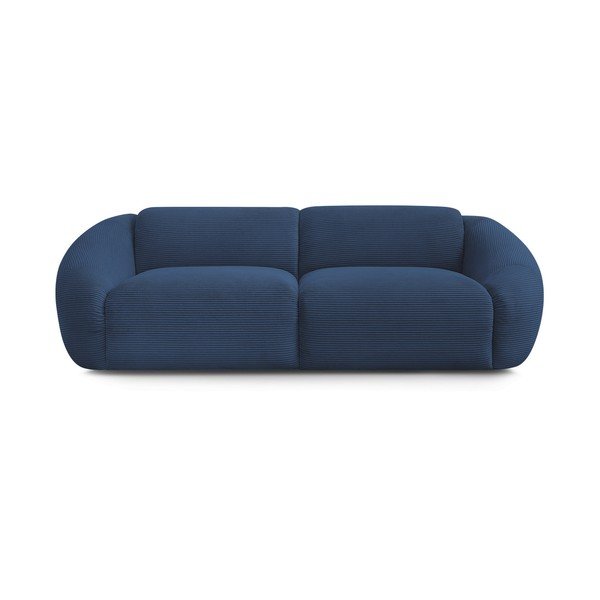 Ciemnoniebieska sztruksowa sofa 250 cm Tina – Bobochic Paris
