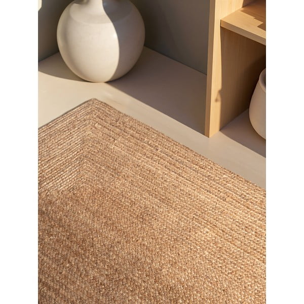 Dwustronny dywan z juty tkany ręcznie w naturalnym kolorze 160x230 cm Sharmila Natural Brown – Hanse Home-image-3