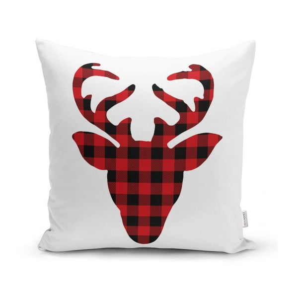 Zestaw 4 świątecznych poszewek na poduszki i bieżnika Minimalist Cushion Covers Christmas Tartan-image-1