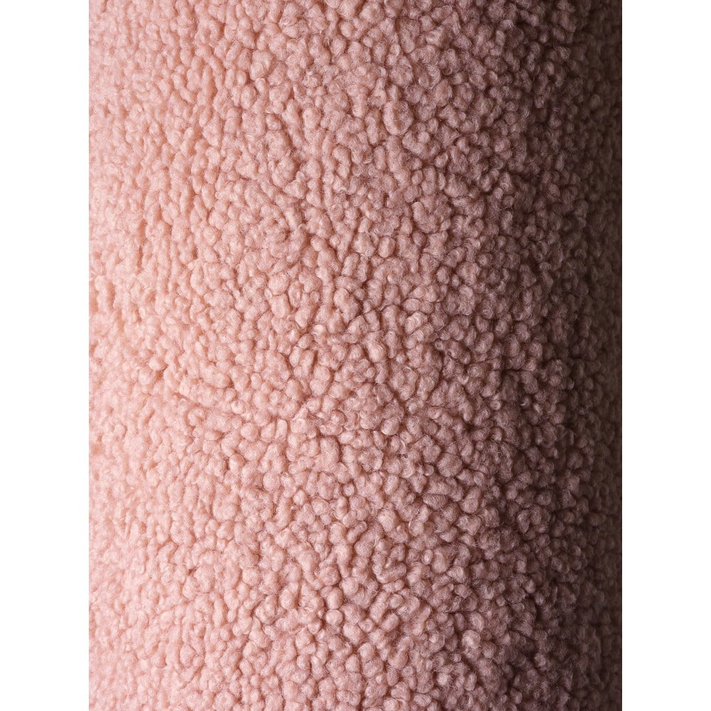 Różowy dziecięcy worek do siedzenia z materiału bouclé Round – Wigiwama (zdjęcie 4)
