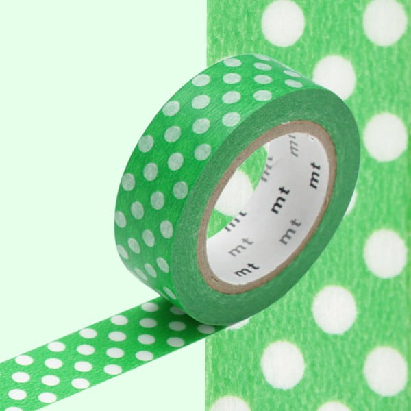 Washi
  taśma dekoracyjna Dot Dot Green