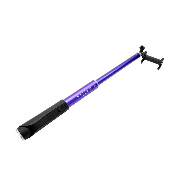 Selfie stick FIXED z przyciskiem bluetooth, niebieski-image-4