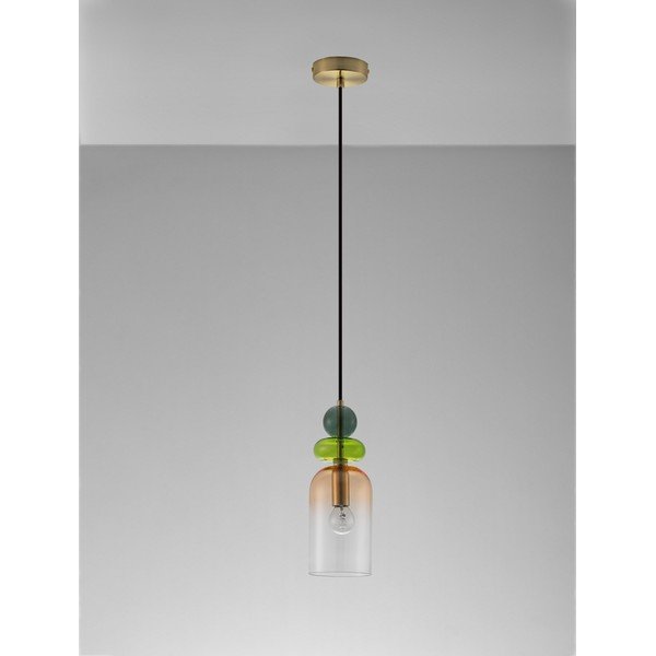 Szklana lampa wisząca w kolorze złota ø 11 cm Murano – Nova Luce-image-4