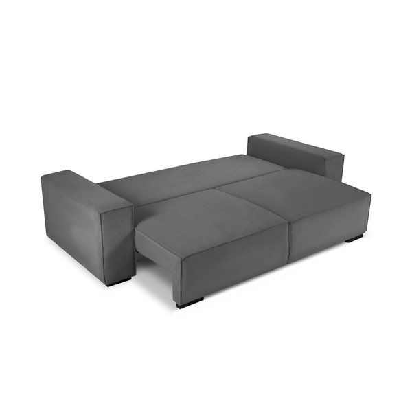 Ciemnoszara sztruksowa rozkładana sofa Mazzini Sofas Azalea-image-4