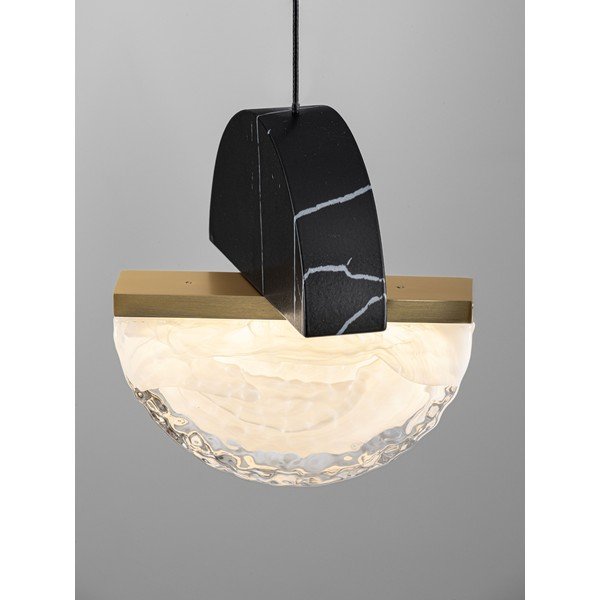 Czarna metalowa lampa wisząca LED ze ściemniaczem ø 16 cm Dorin – Nova Luce-image-4