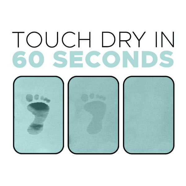 Jasnoniebieski dywanik łazienkowy okrzemkowy (z diatomitu) 39x60 cm Terrazzo – Artsy Doormats-image-4