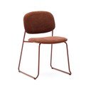 Metalowe krzesło sztaplowane w kolorze terakoty Meli – Kave Home