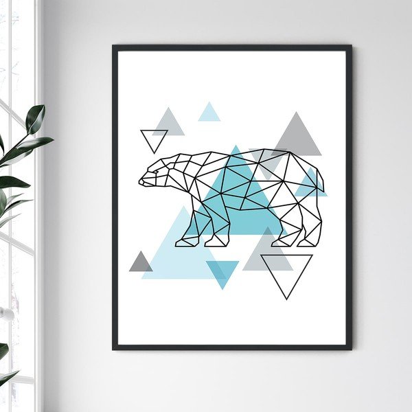 Obraz w ramie North Carolina Frame Bear III, 30x40 cm