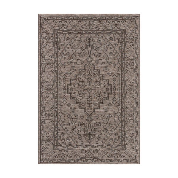 Szarobrązowy dywan odpowiedni na zewnątrz NORTHRUGS Tyros, 70x140 cm