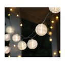 Biała girlanda świetlna LED z lampionami odpowiednia na zewnątrz Star Trading Festival, dł. 4,5 m