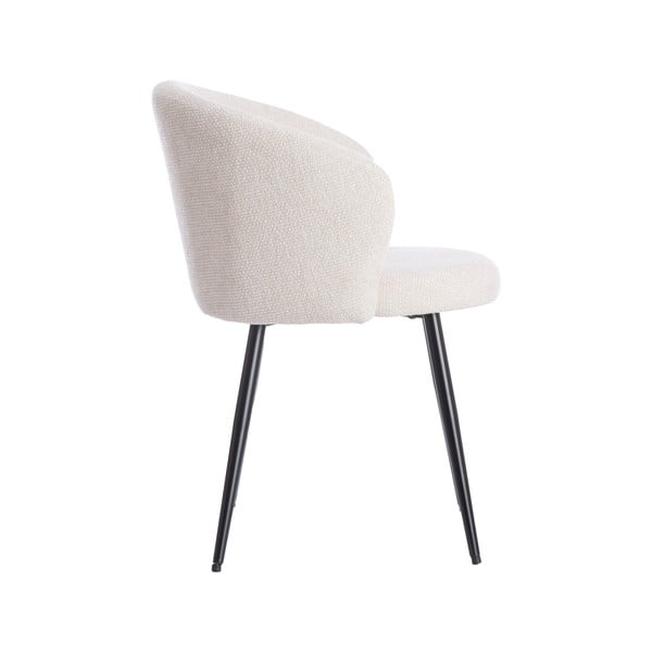 Kremowe metalowe fotele jadalniane zestaw 2 szt. Radaja – Light & Living-image-4