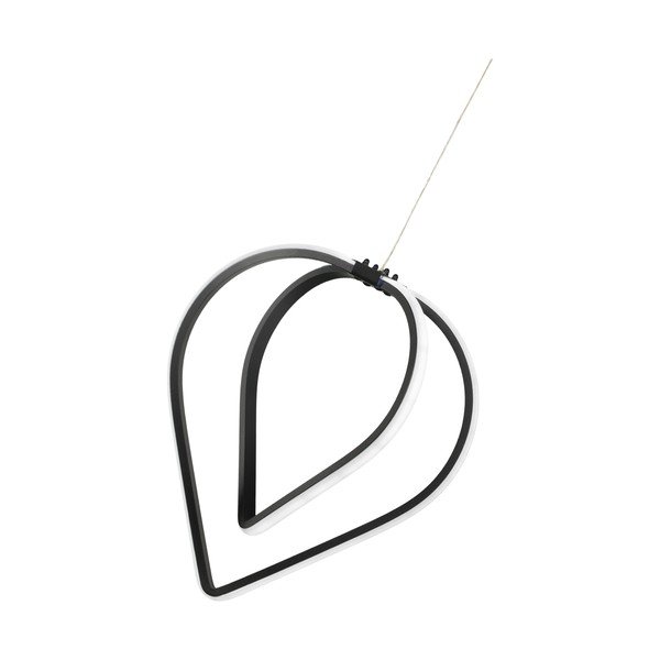 Czarna metalowa lampa wisząca LED ø 33 cm Pars – Squid Lighting-image-3