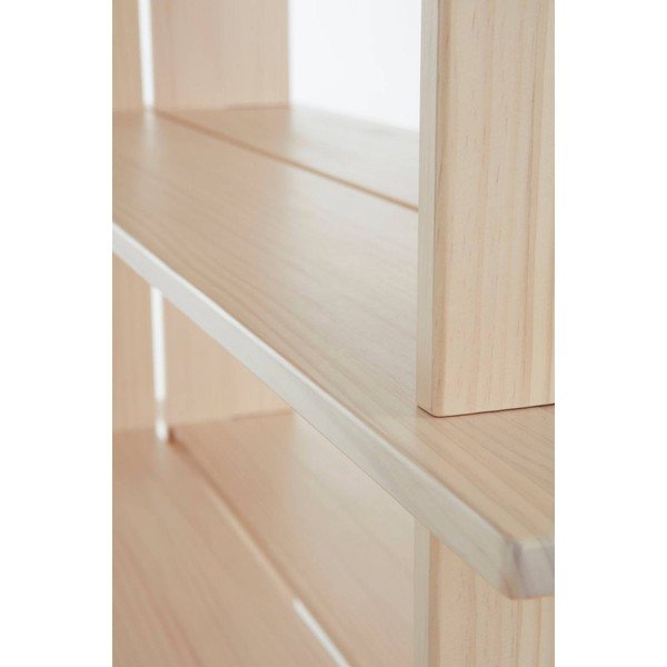 Regał z litego drewna sosnowego w naturalnym kolorze 140x180x40 cm Tottori – Jotex-image-4